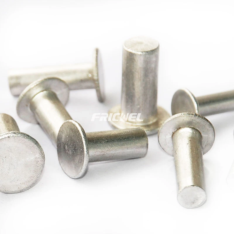 Flat Head Solid Aluminum Brake Linings Rivets Flat Head Solid Aluminum Brake Linings Rivets
